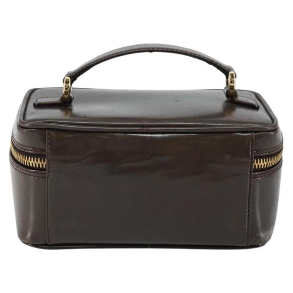 GUCCI Bamboo Vanity Hand Bag Leather Brown Gold 032 1705 0151 Auth 147944 - Picture 2 of 16